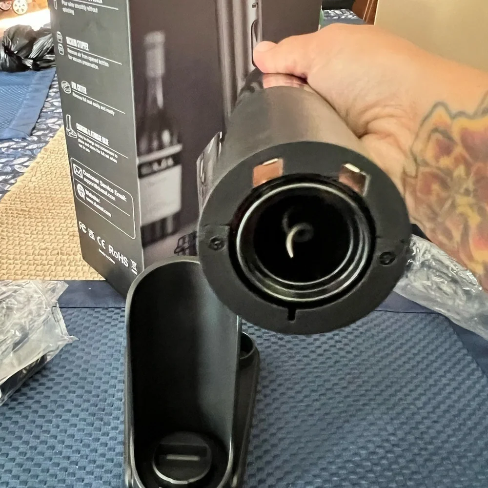 Dussal Black Electric Wine Opener Set